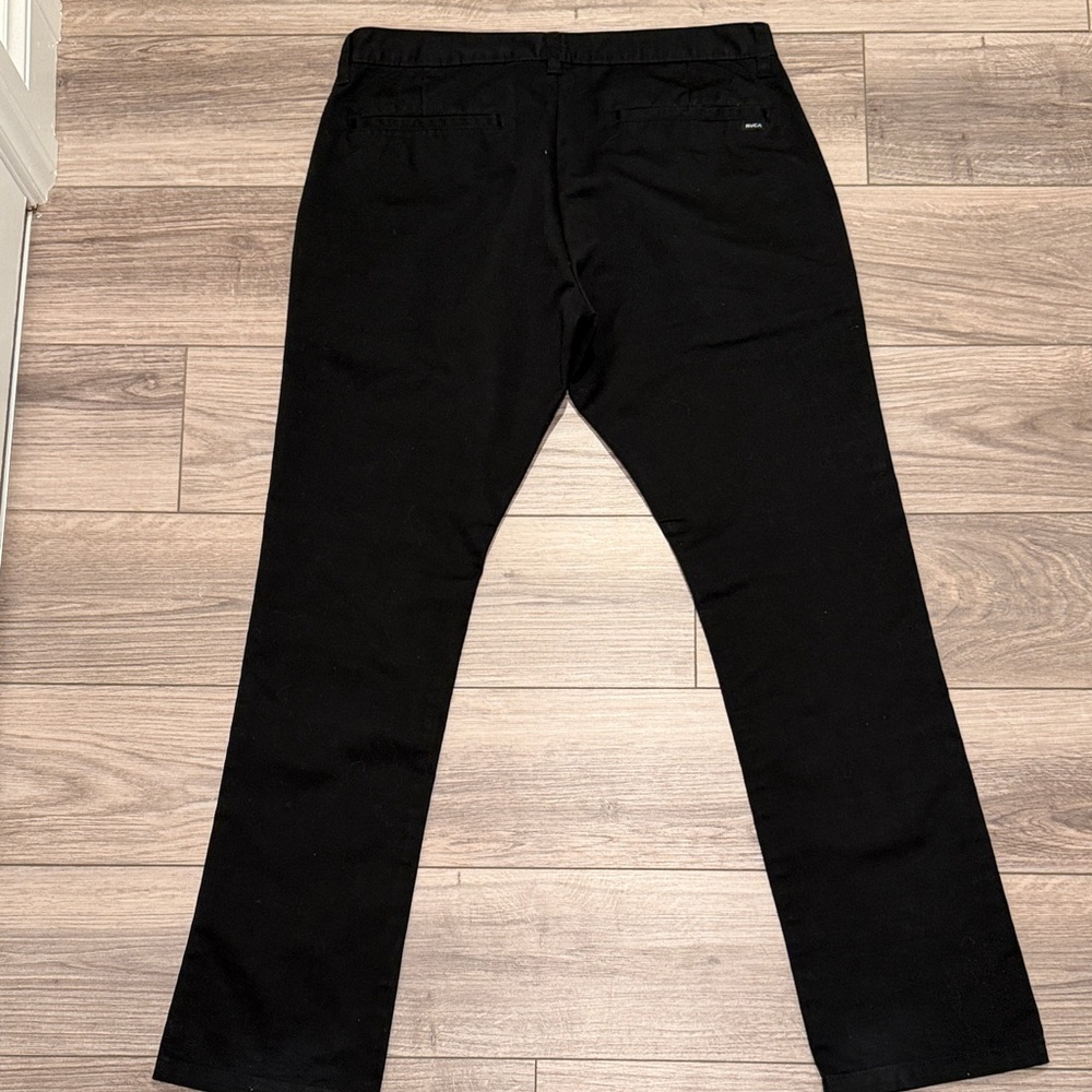 RVCA Men's Classic Black Straight Jeans